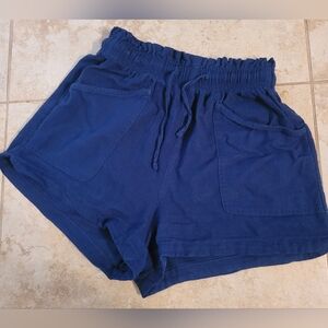 Women's Blue Casual Shorts
